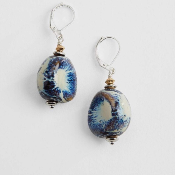 J. Jill NEW Pure Jill Earth’s Palette Drop Earrings NWT - Picture 3 of 3